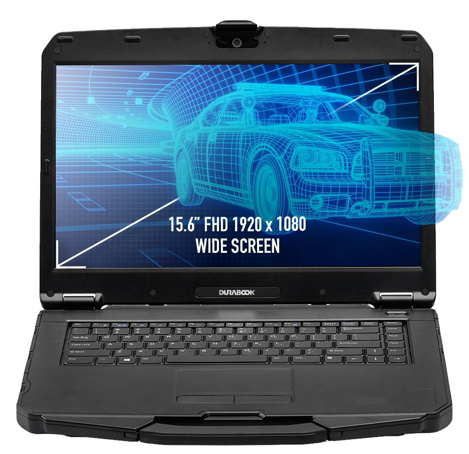 Durabook S15AB Frontansicht 3D Anwendungen