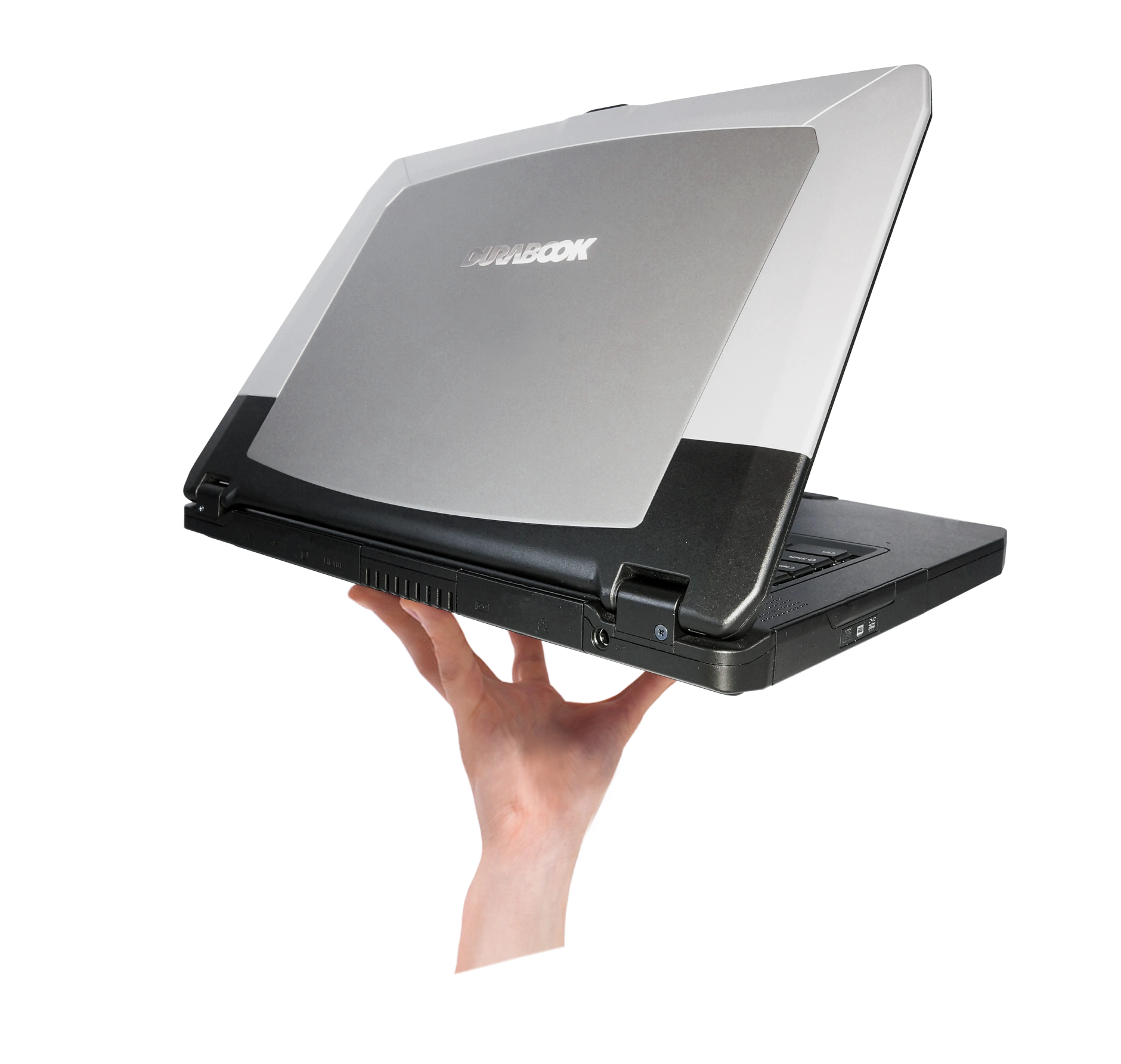 Durabook S15AB Seitenanschicht Handvergleich