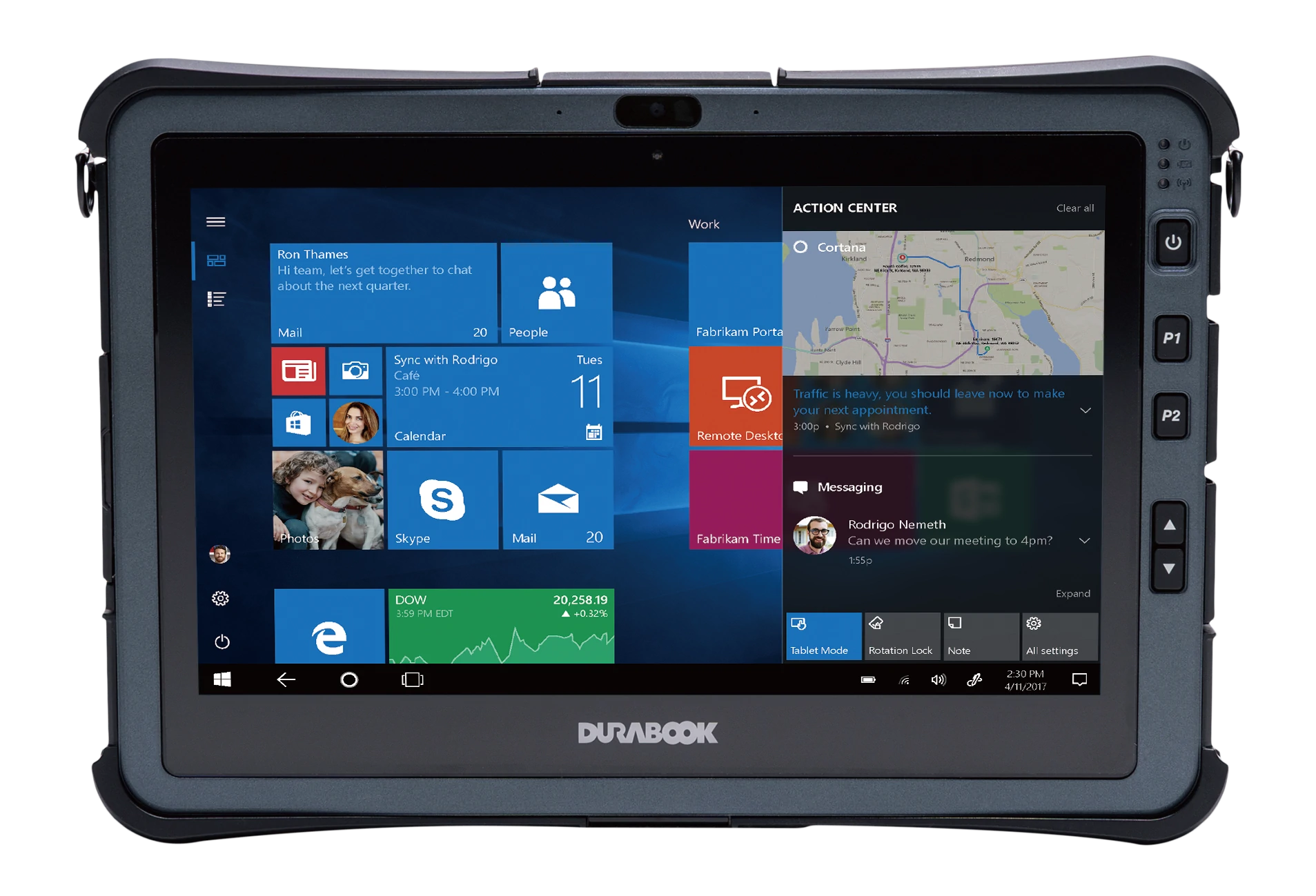 Durabook U11I Tablet Front View Full Width