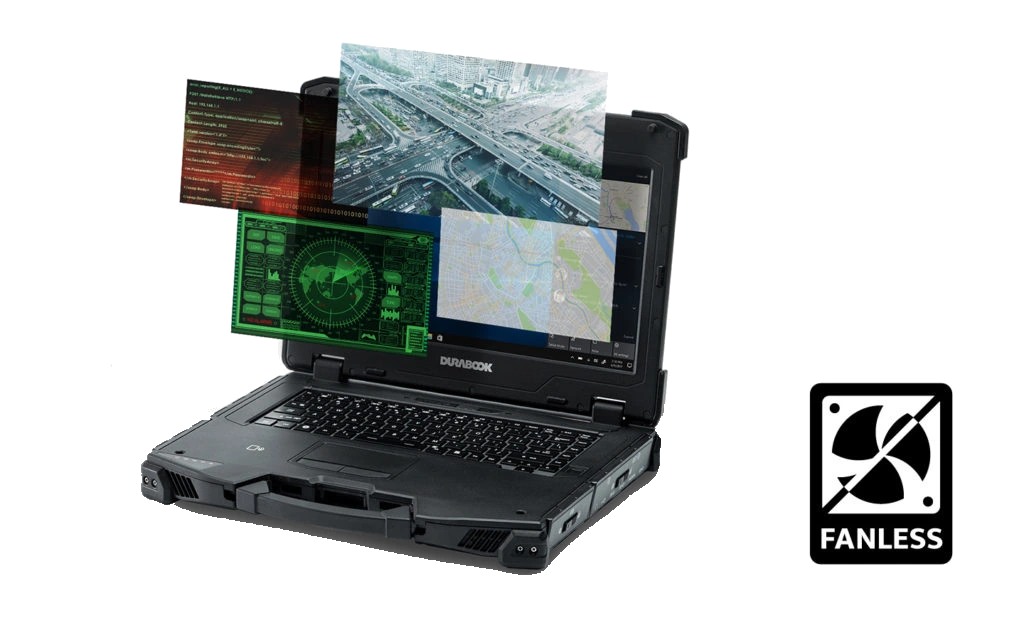 Durabook Z14I Frontansicht 3D Anwendungen