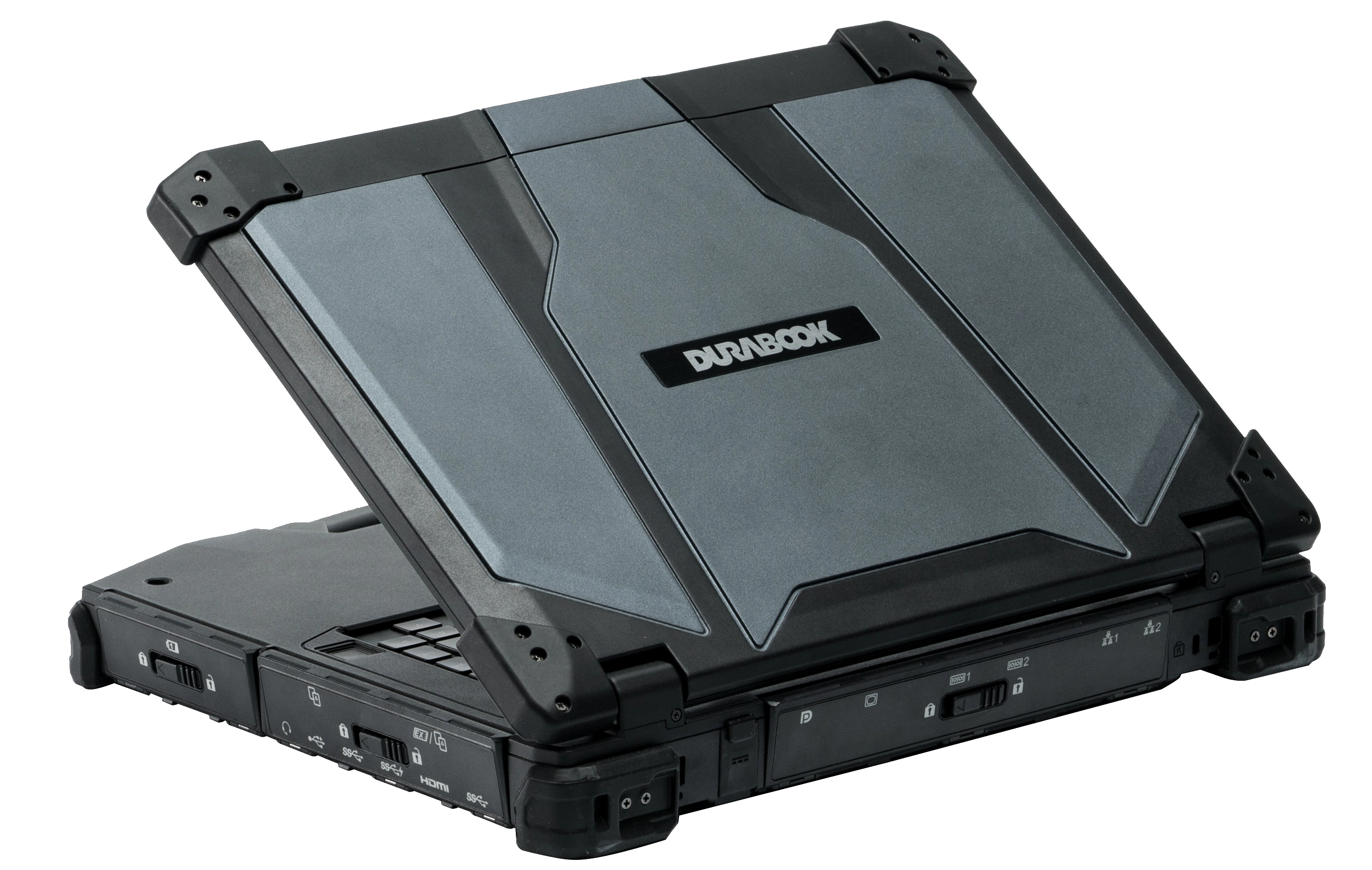 Durabook Z14I Seitenanschicht Handvergleich