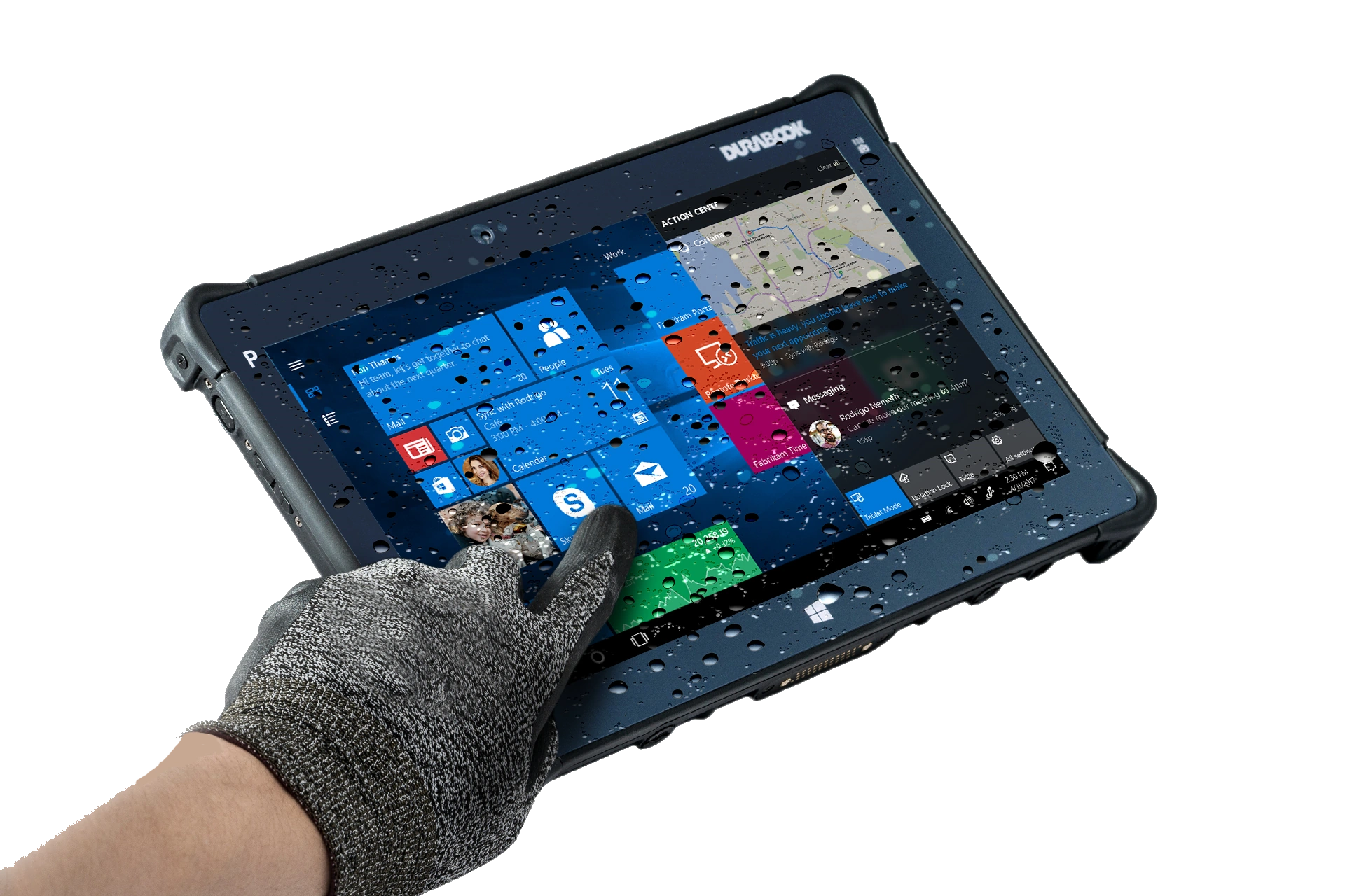 Durabook S14I mit Wasser