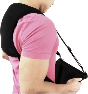 Schultergurt mit 4 Punkten für ein Durabook Tablet